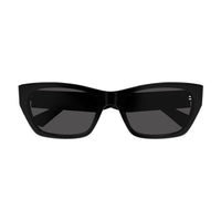 BV1143S Black acetate Sunglasses - Shiny Black