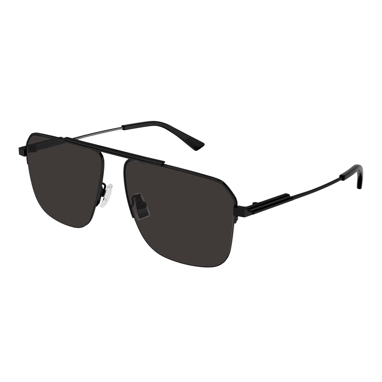 BV1149S Black metal Sunglasses - Semimatte Black