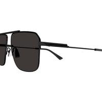 BV1149S Black metal Sunglasses - Semimatte Black