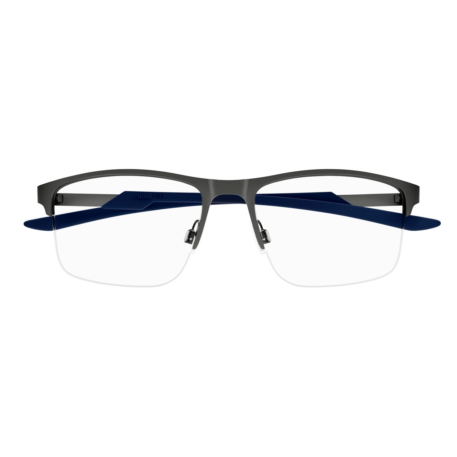 PU0383O Ruthenium stainless steel Optical Frames - Matte Ruthenium