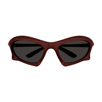 BB0229S Burgundy bio injection Sunglasses - Shiny Solid Metallic Burgundy