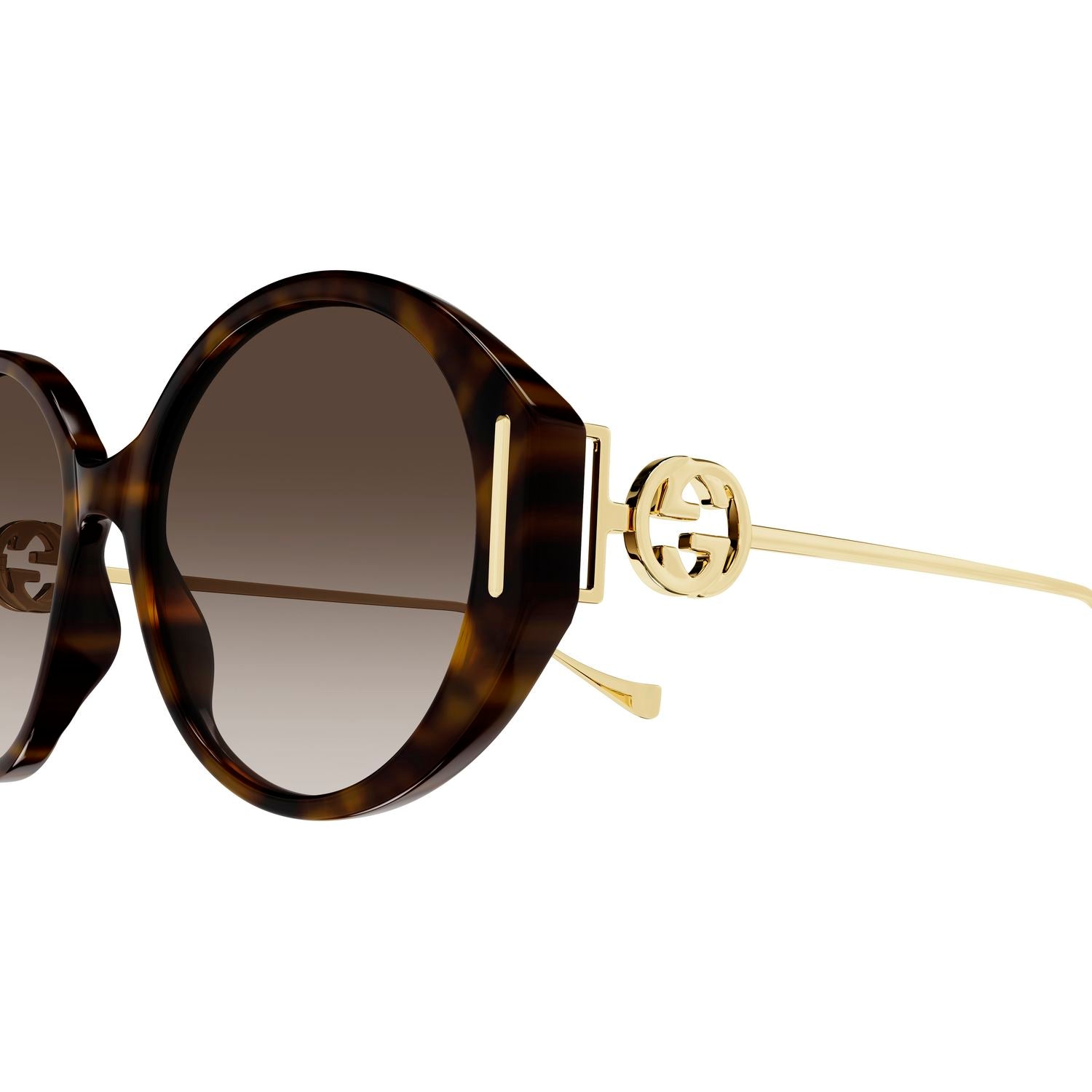 GG1202S Havana recycled acetate Sunglasses - Shiny Havana