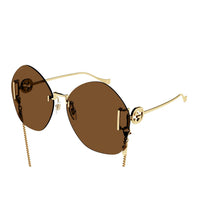 GG1203S Gold metal Sunglasses - Shiny Gold