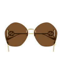 GG1203S Gold metal Sunglasses - Shiny Gold