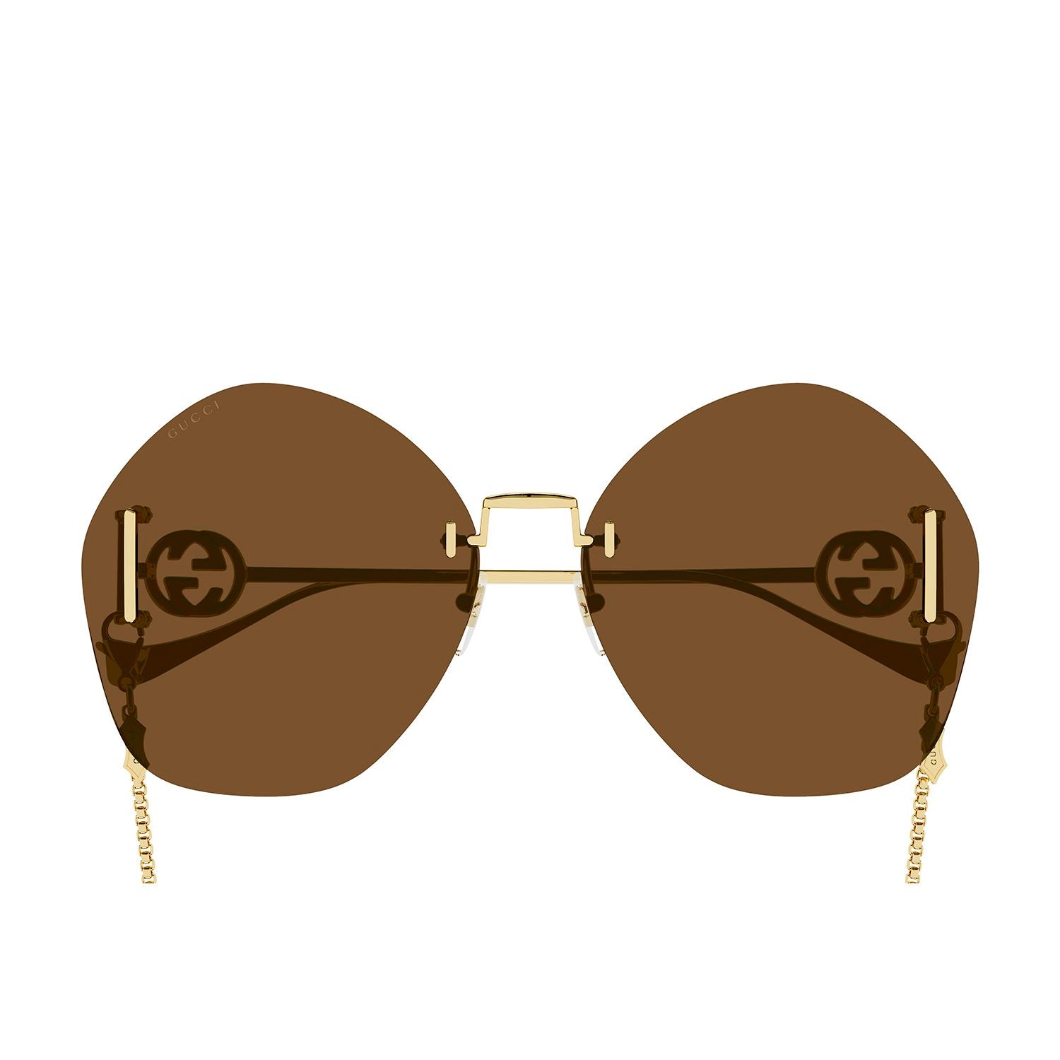 GG1203S Gold metal Sunglasses - Shiny Gold
