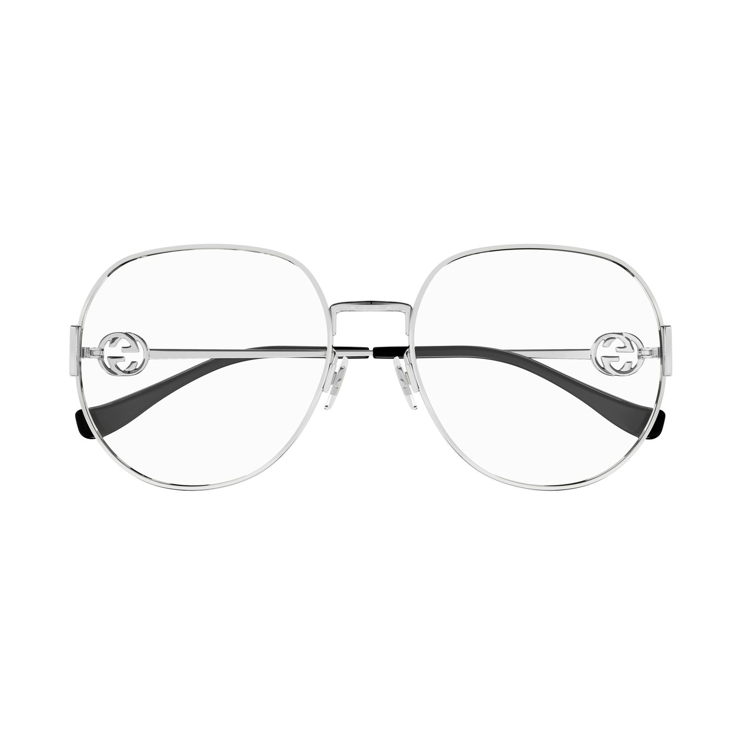 GG1208O Silver metal Optical Frames - Shiny Silver