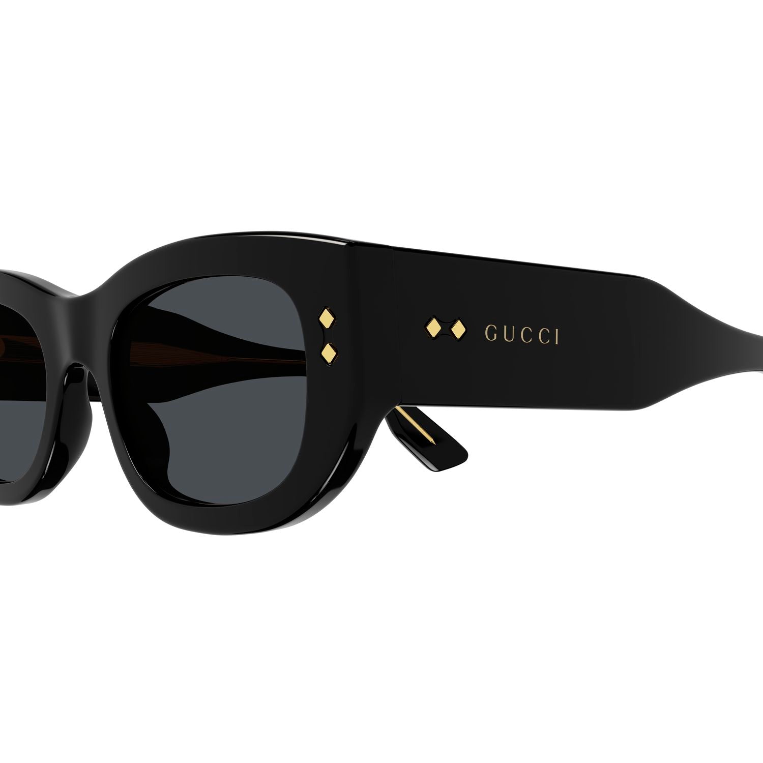 GG1215S Black recycled acetate Sunglasses - Shiny Black