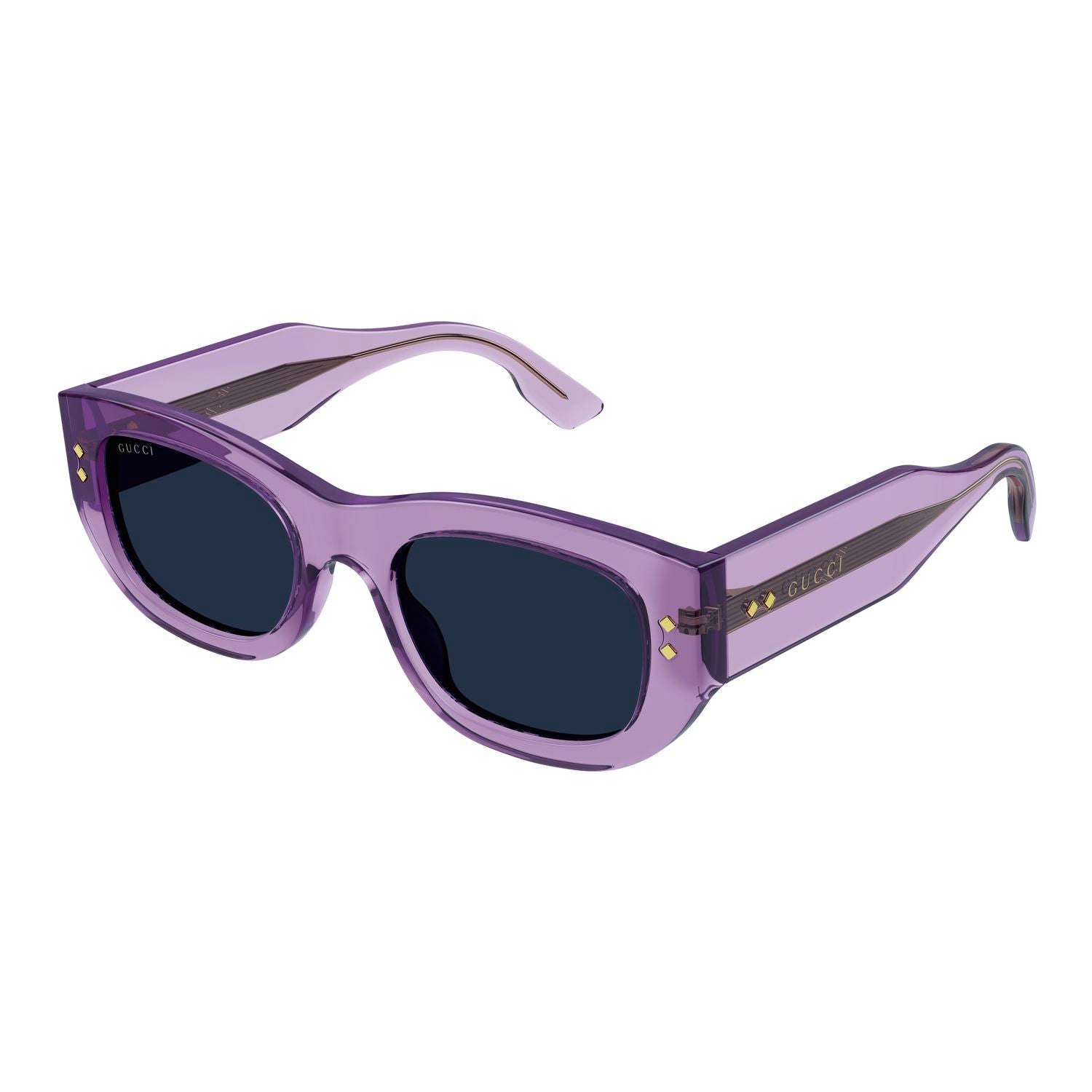 GG1215S Violet acetate Sunglasses - Shiny Transparent Violet