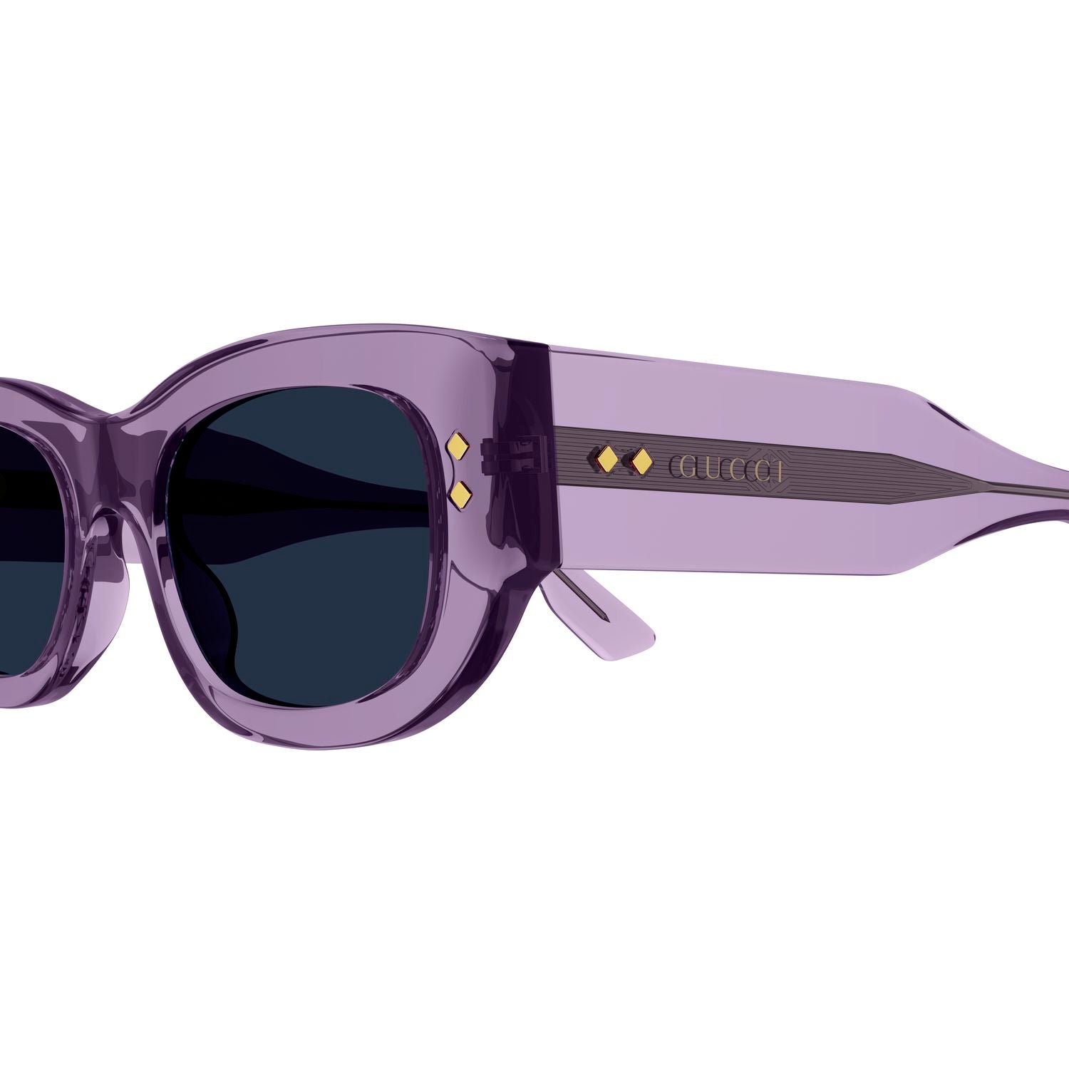 GG1215S Violet acetate Sunglasses - Shiny Transparent Violet