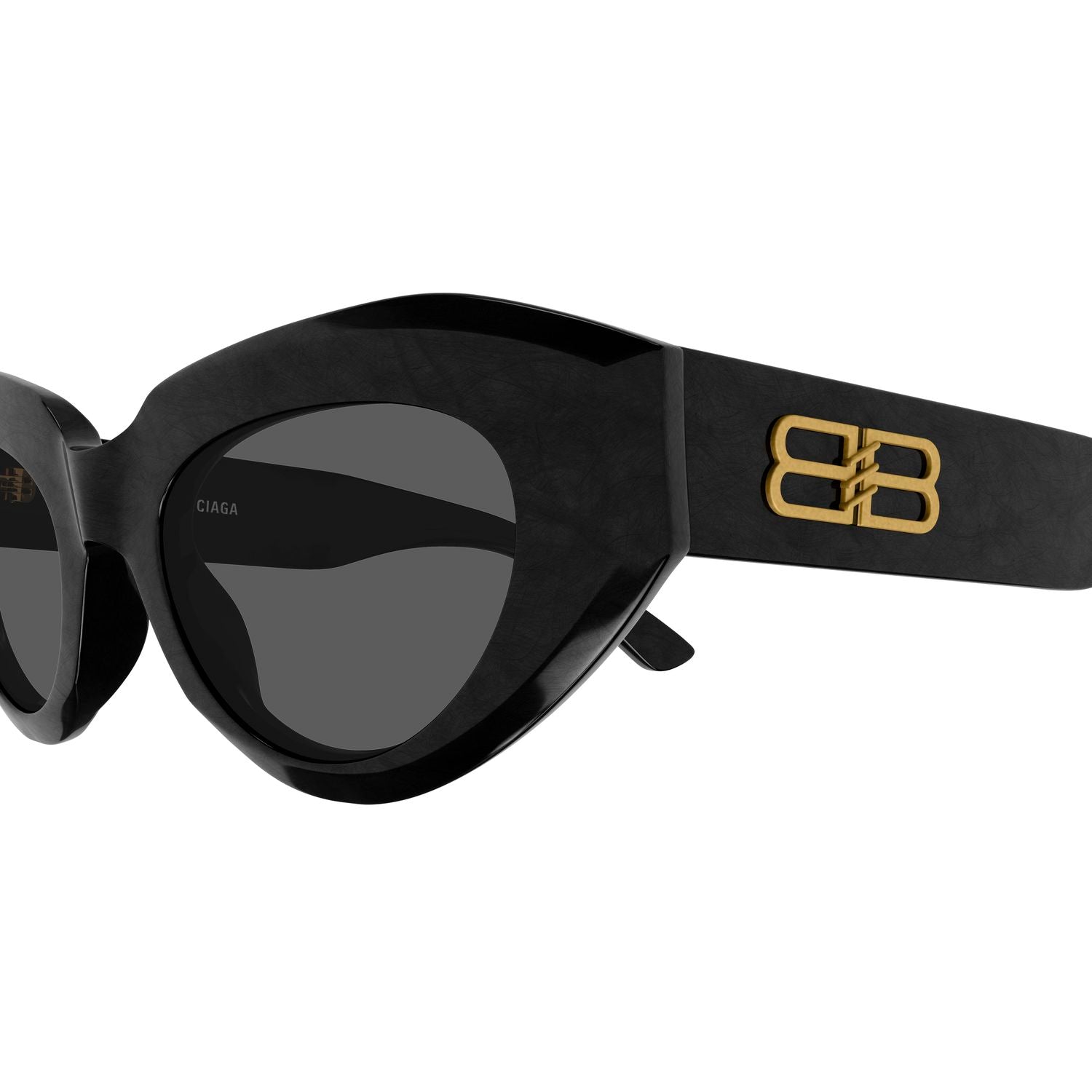 BB0236S Black recycled acetate Sunglasses - Black