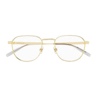 MB0230O Gold metal Optical Frames - Shiny Light Gold