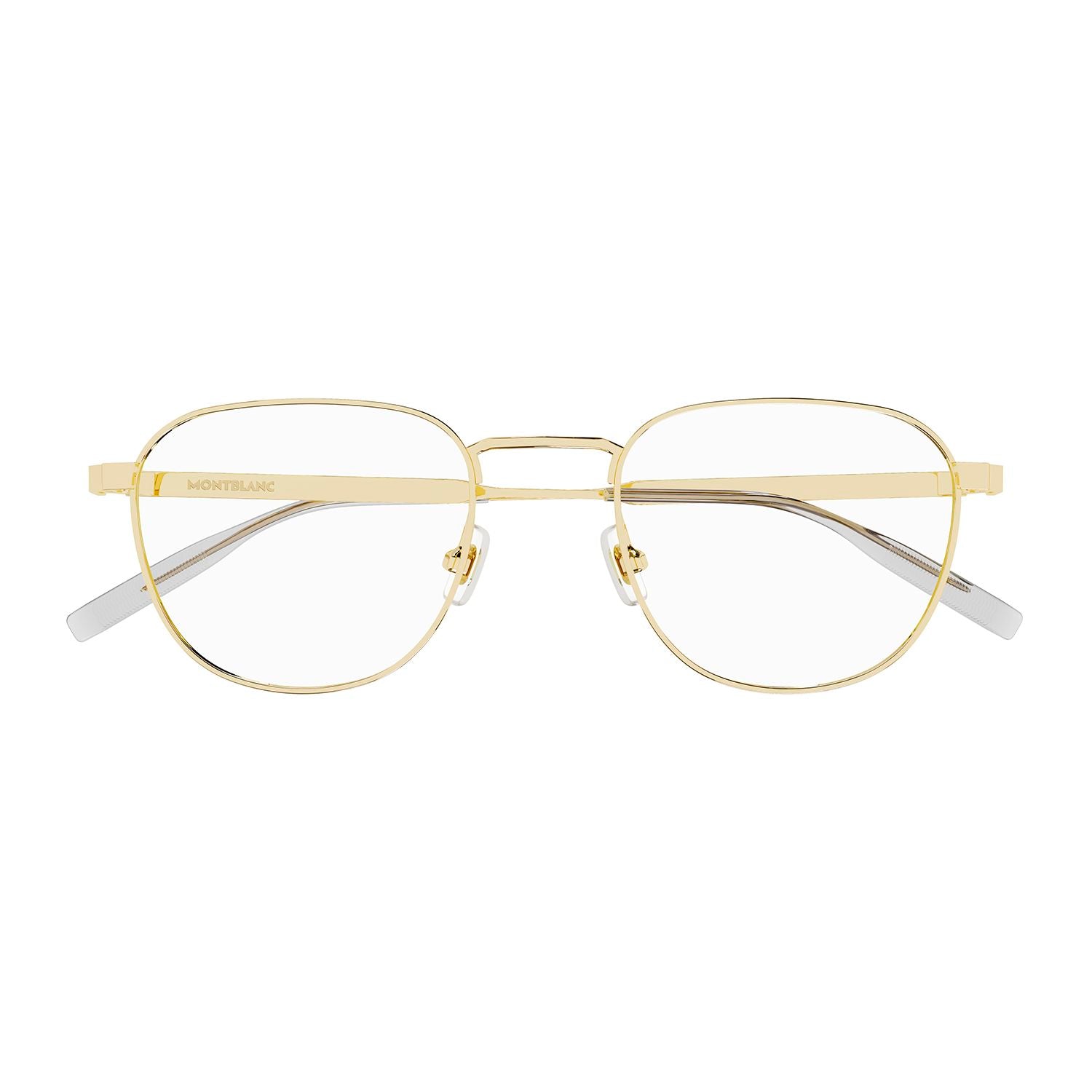 MB0230O Gold metal Optical Frames - Shiny Light Gold