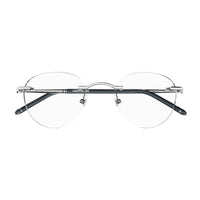 MB0244O Silver metal Optical Frames - Shiny Silver