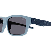PU0396S Grey recycled injection Sunglasses - Matte Solid Platinum Grey