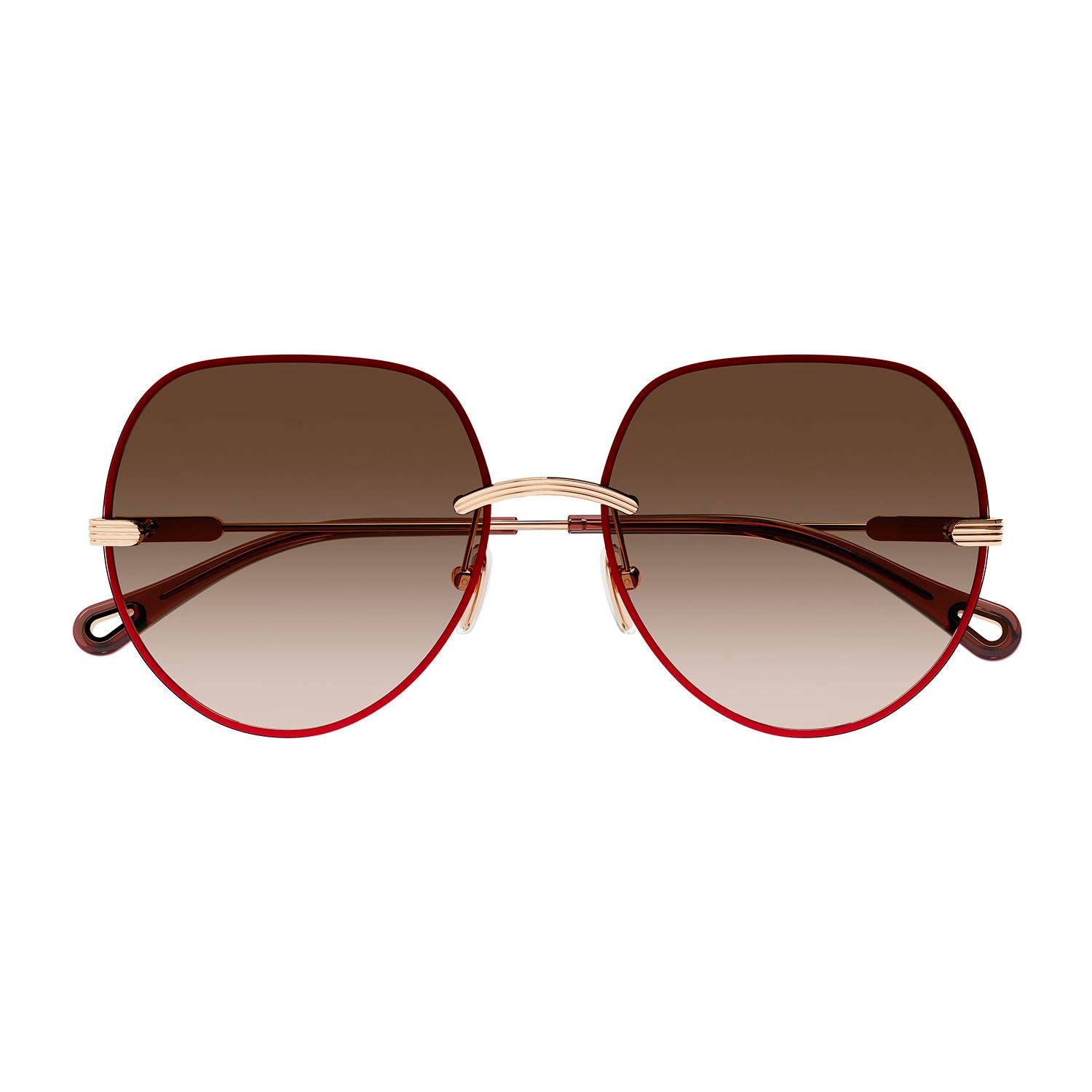 CH0135S Gold metal Sunglasses - Shiny Rose Gold