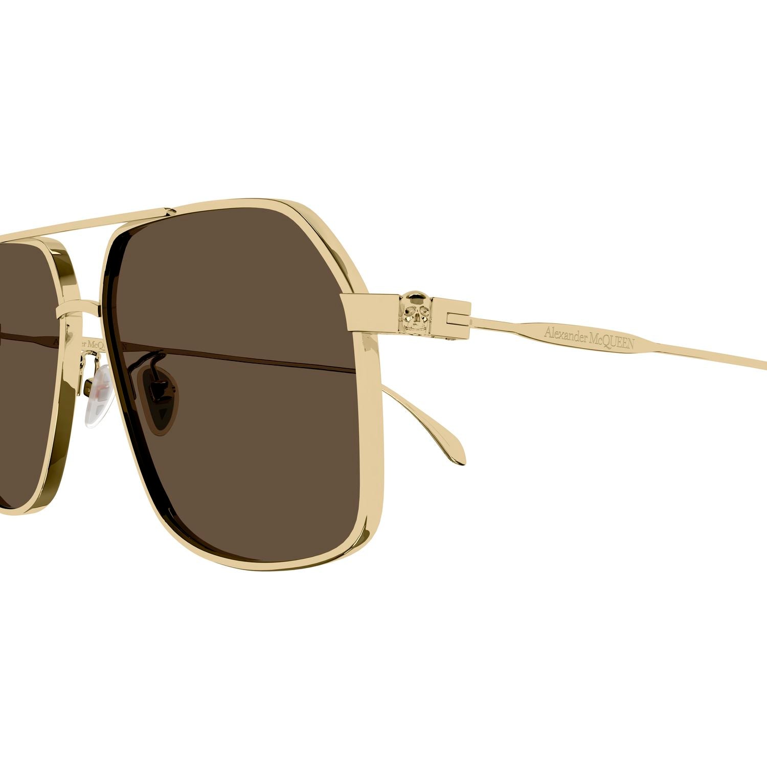 AM0372S Gold metal Sunglasses - Shiny Gold