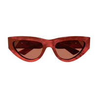 BV1176S Havana recycled acetate Sunglasses - Shiny Reddish Havana