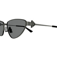 BV1186S Ruthenium metal Sunglasses - Shiny Dark Ruthenium