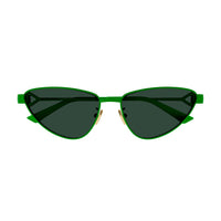 BV1186S Green metal Sunglasses - Shiny Solid Green