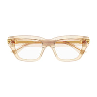BV1190O Beige recycled acetate Optical Frames - Shiny Transparent Beige