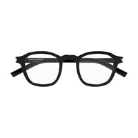 SL 549 Slim Black acetate Optical Frames - Shiny Black