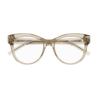 SL M108 Beige recycled acetate Optical Frames - Shiny Transparent Beige