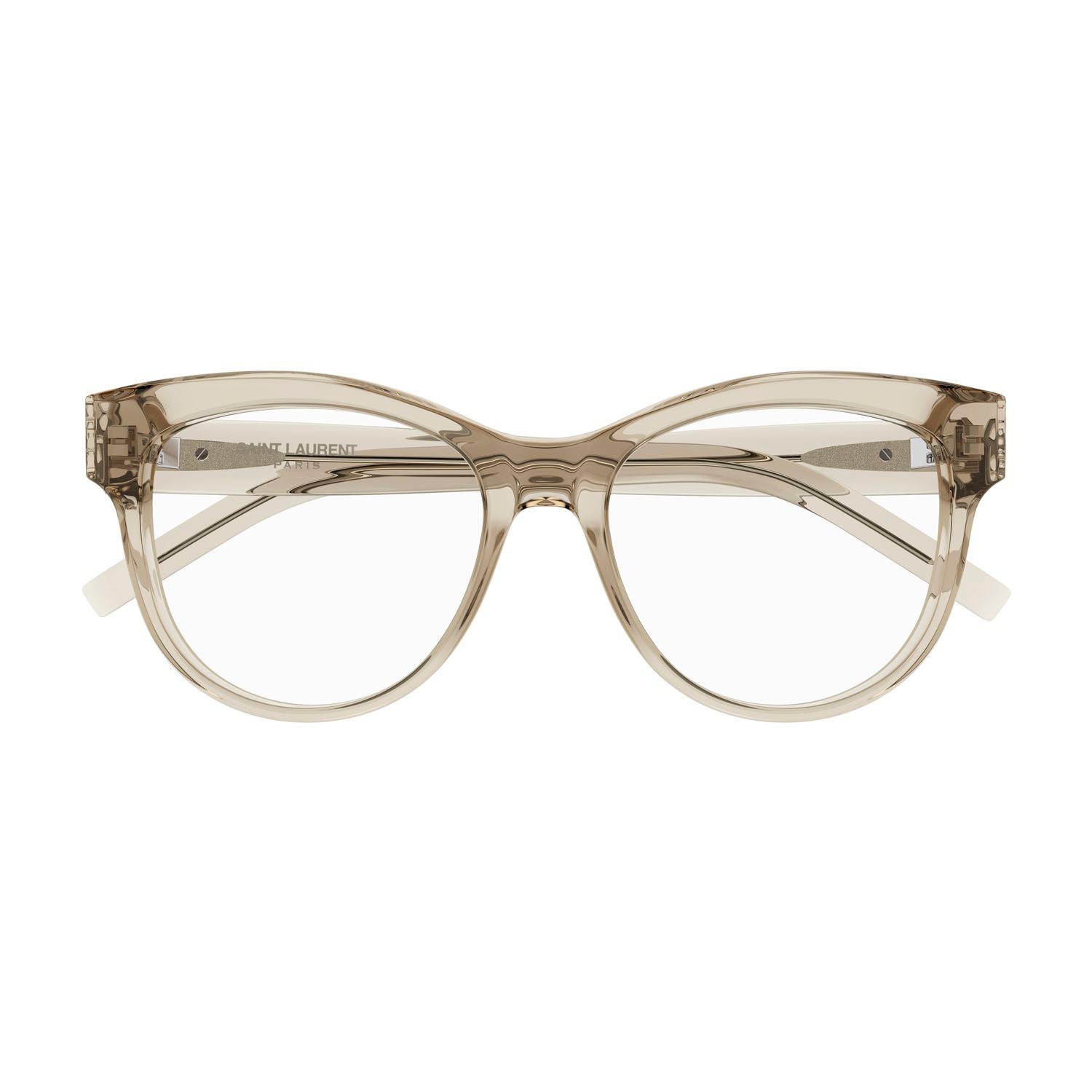 SL M108 Beige recycled acetate Optical Frames - Shiny Transparent Beige
