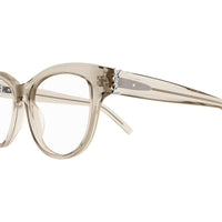 SL M108 Beige recycled acetate Optical Frames - Shiny Transparent Beige