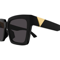 BV1198SA Black recycled acetate Sunglasses - Shiny Black