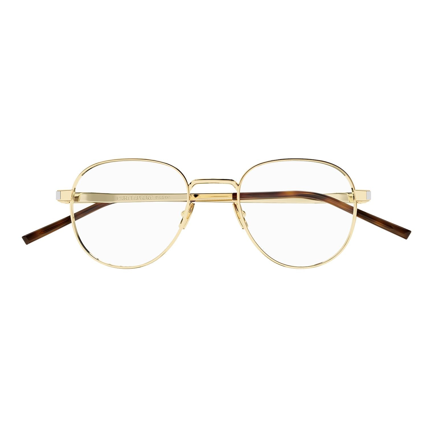 SL 555 Gold metal Optical Frames - Shiny Light Gold