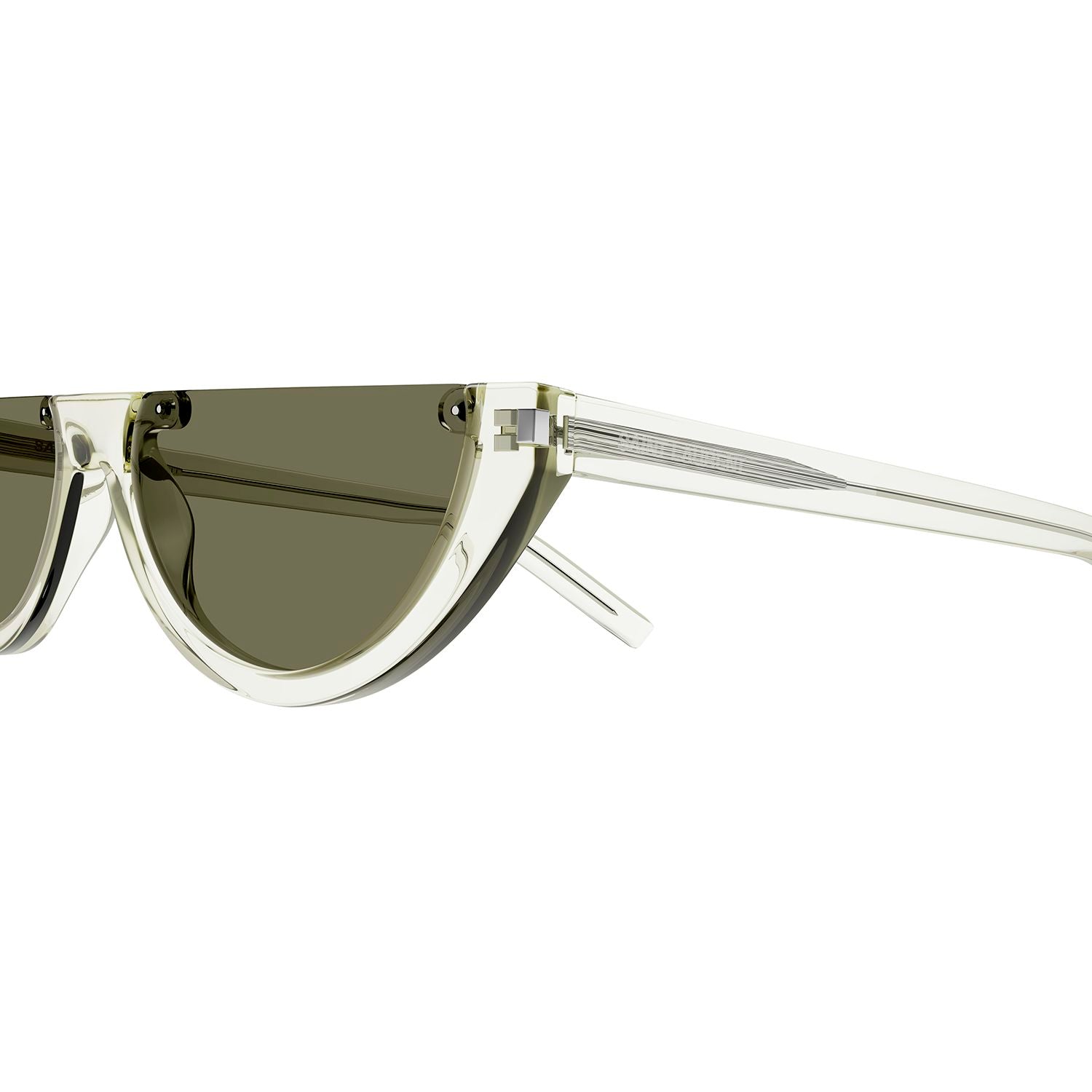SL 563 Green acetate Sunglasses - Shiny Transparent Green