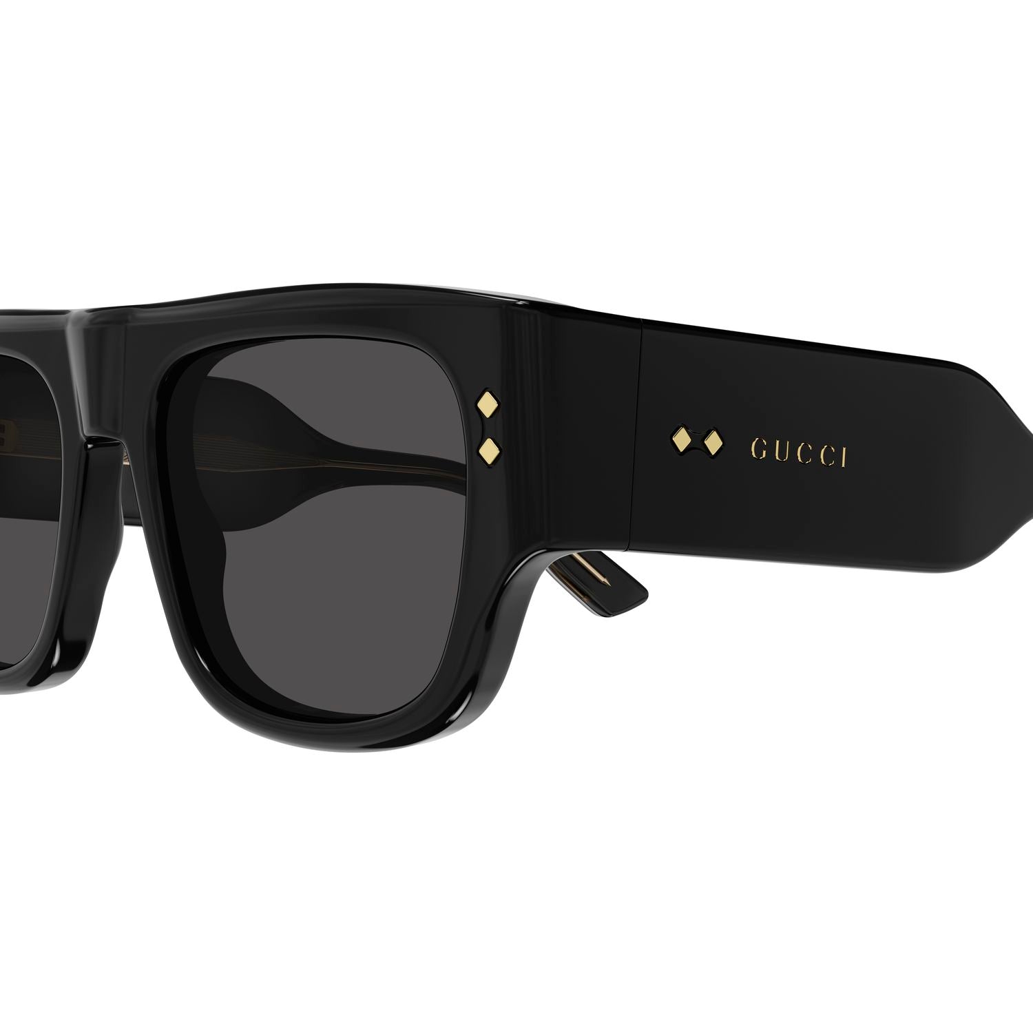 GG1262S Black recycled acetate Sunglasses - Shiny Black