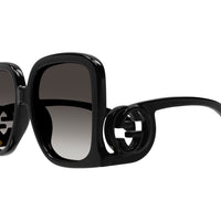 GG1326S Black injection Sunglasses - Shiny Black