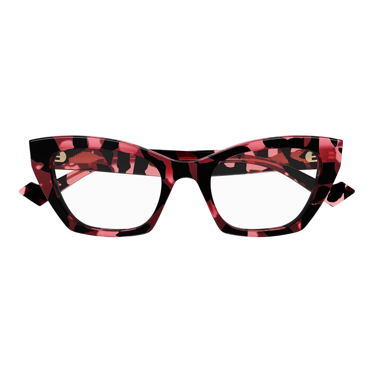 GG1334O Havana recycled acetate Optical Frames - Shiny Spotted Black & Cherry Havana