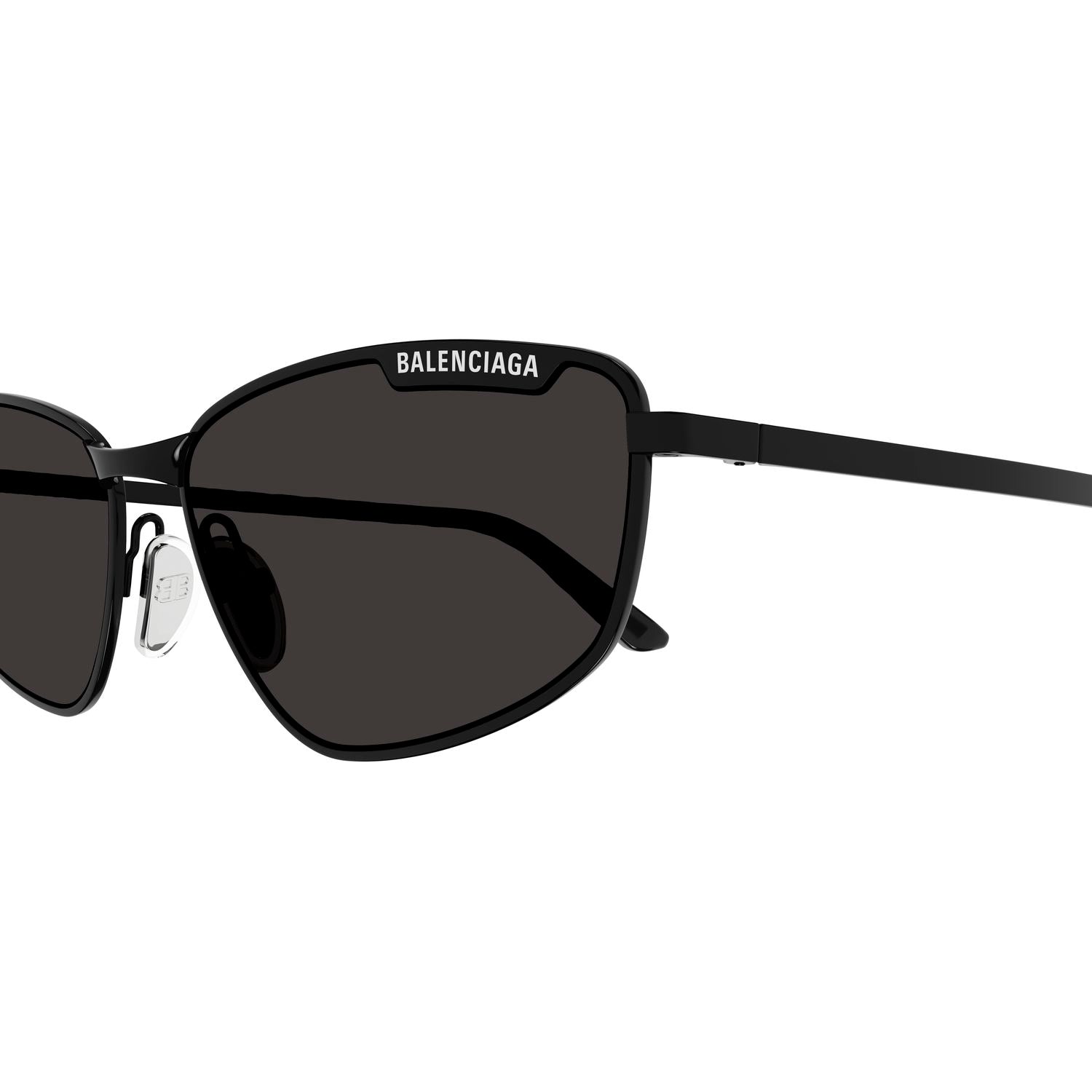 BB0277S Black metal Sunglasses - Shiny Black