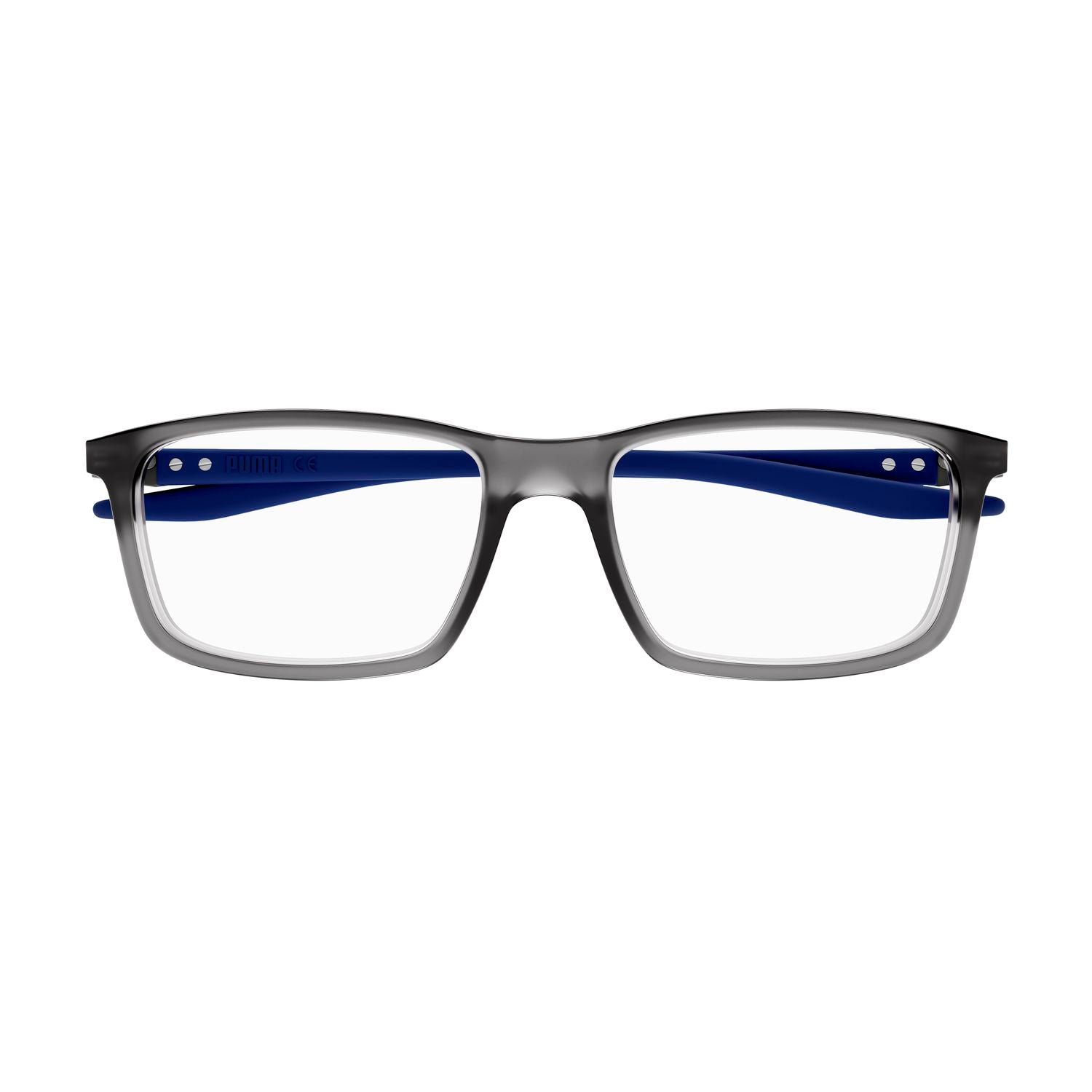 PU0418O Grey injection Optical Frames - Shiny Transparent Grey