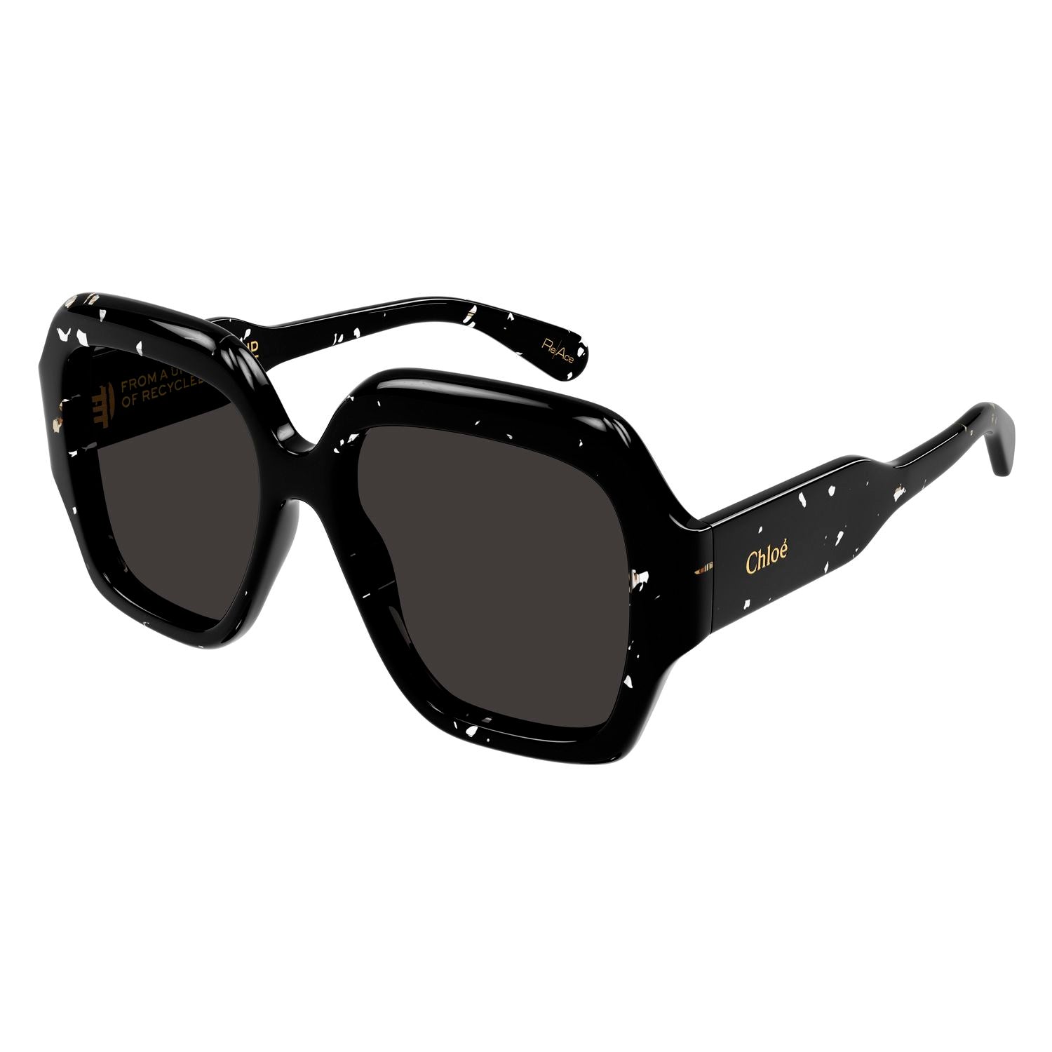 CH0154S Black recycled acetate Sunglasses - Black