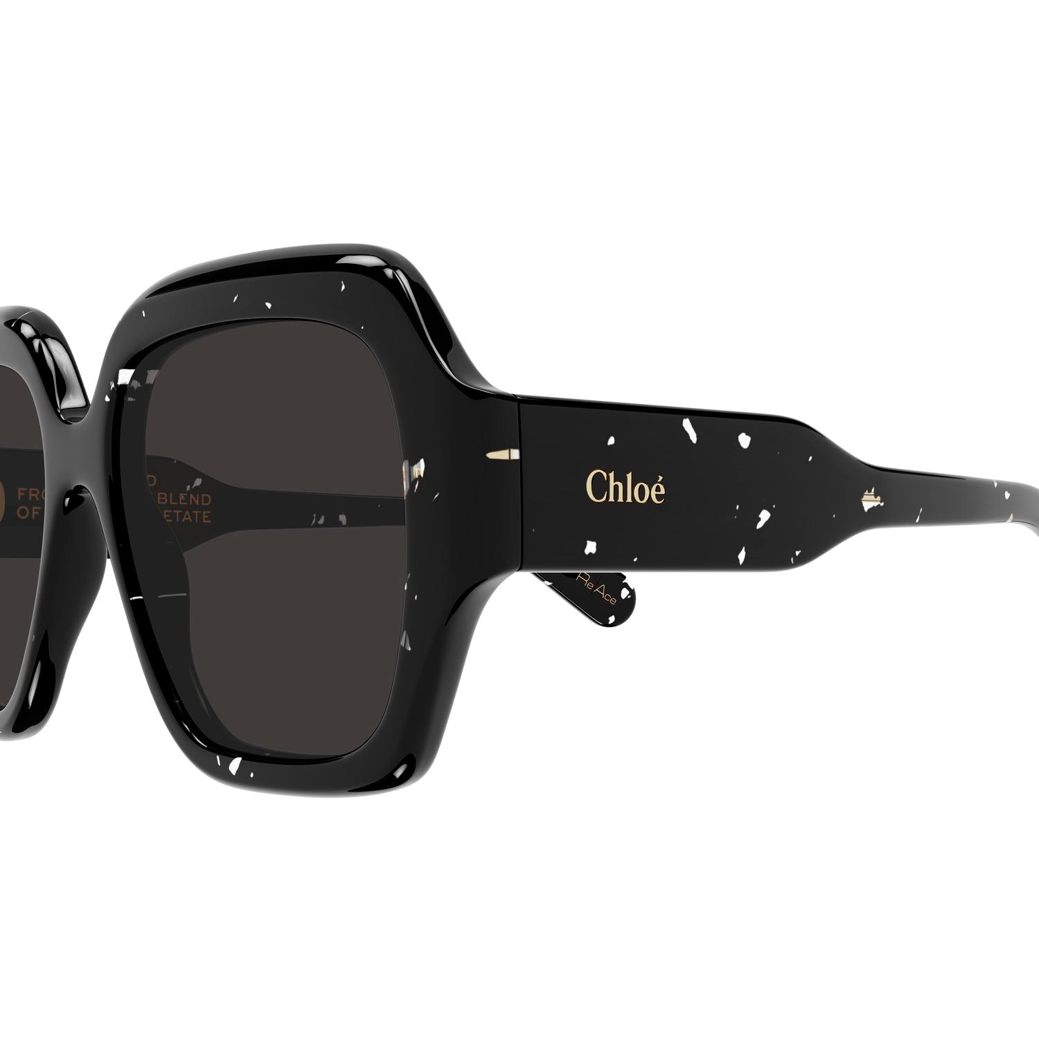 CH0154S Black recycled acetate Sunglasses - Black