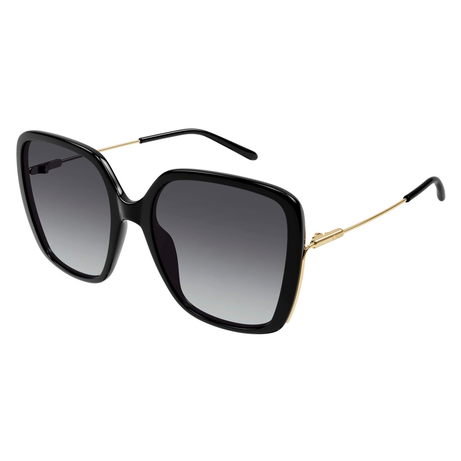 CH0173S Black recycled acetate Sunglasses - Shiny Black