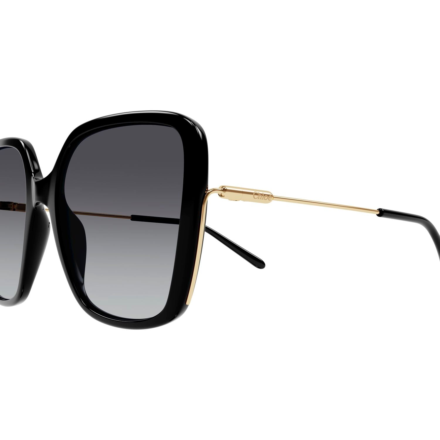 CH0173S Black recycled acetate Sunglasses - Shiny Black