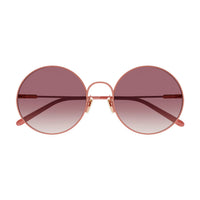 CC0016S Pink metal Sunglasses - Shiny Solid Varnished & Dark Peach