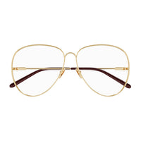 CC0018O Gold metal Optical Frames - Shiny Classic Gold