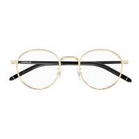 MB0273O Gold metal Optical Frames - Shiny Light Gold
