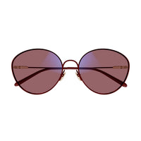 CH0168S Burgundy metal Sunglasses - Shiny Solid Varnished Burgundy