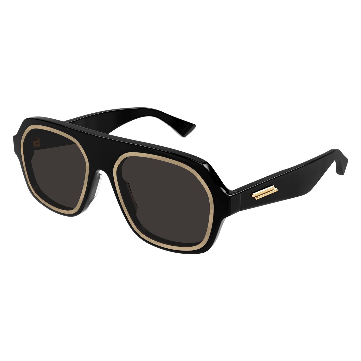 BV1217S Black recycled acetate Sunglasses - Shiny Black