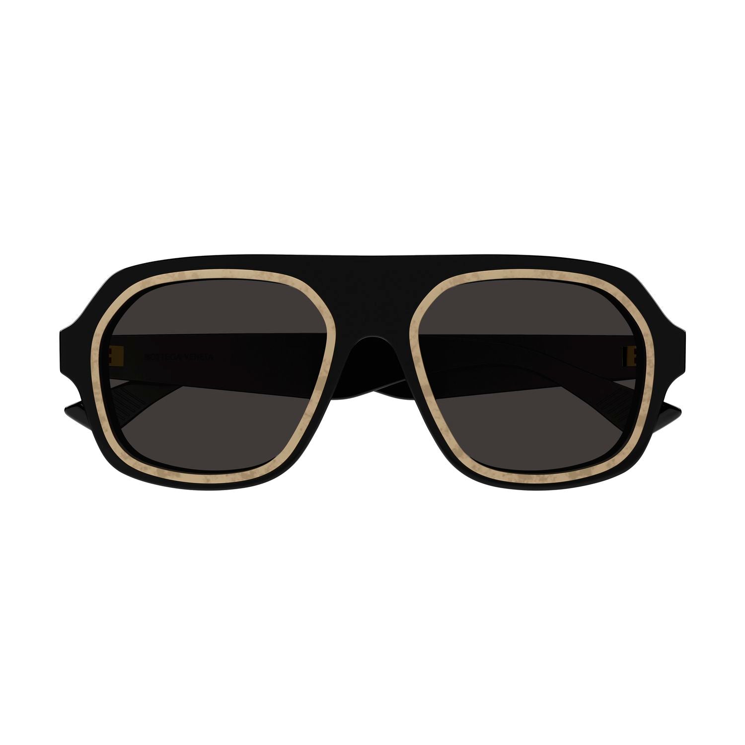 BV1217S Black recycled acetate Sunglasses - Shiny Black