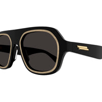 BV1217S Black recycled acetate Sunglasses - Shiny Black