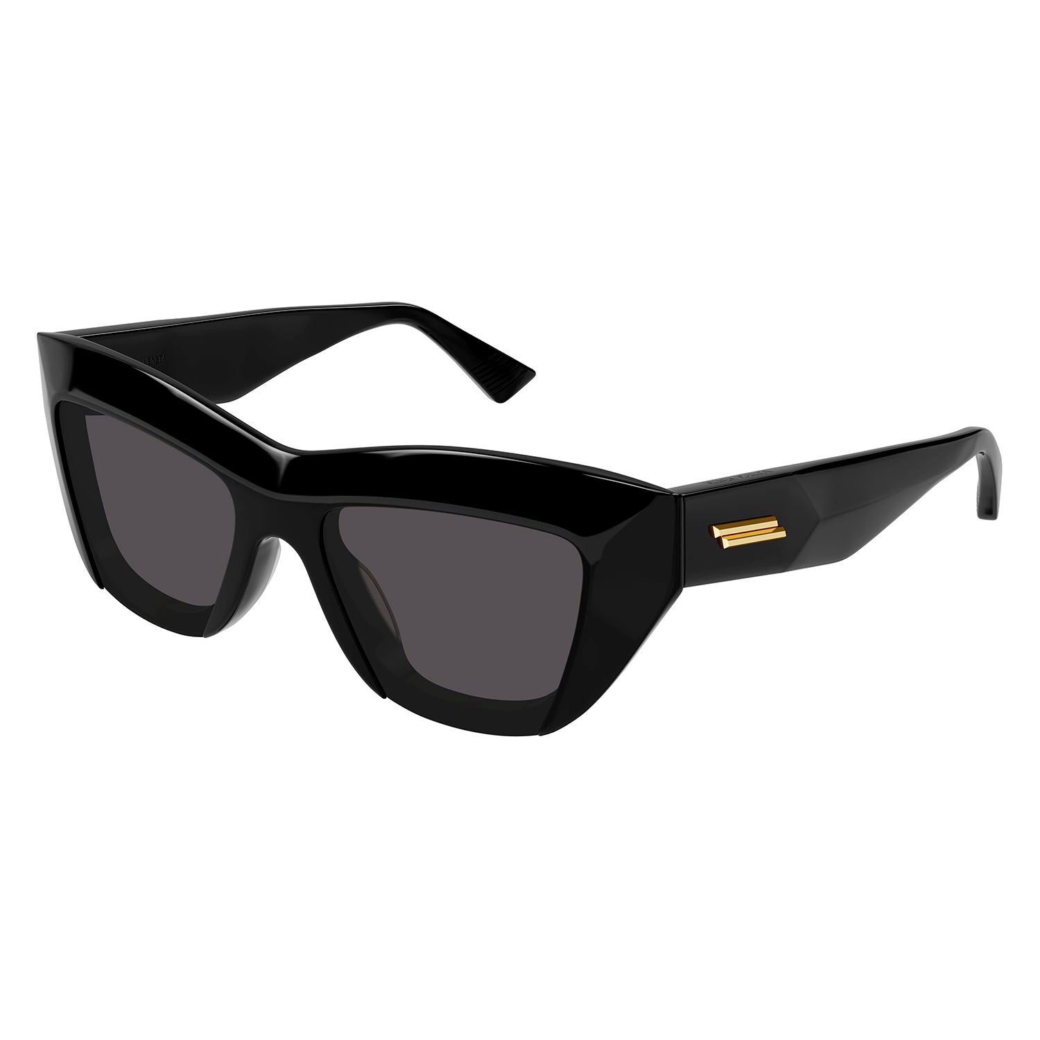 BV1218S Black recycled acetate Sunglasses - Shiny Black