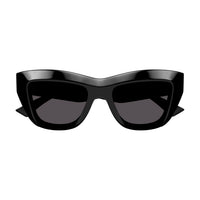 BV1218S Black recycled acetate Sunglasses - Shiny Solid Black