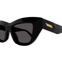 BV1218S Black recycled acetate Sunglasses - Shiny Black